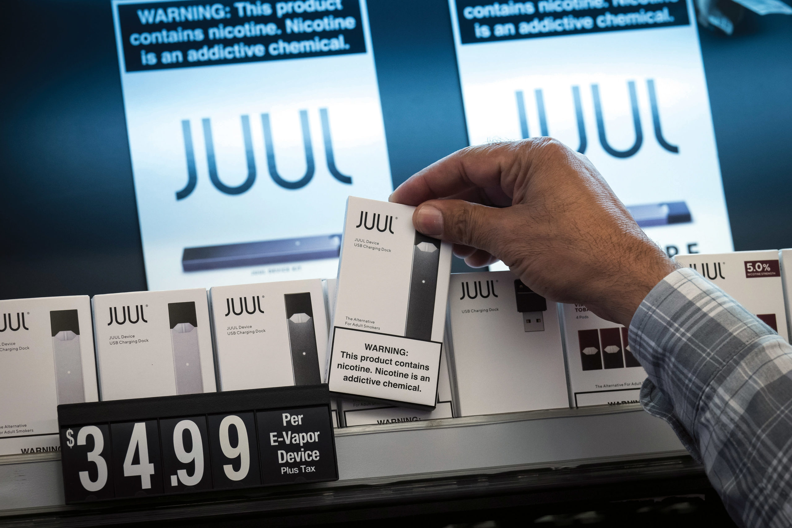 The Trump administration will ban flavored e-cigarette pods, with exceptions for menthol and tobacco