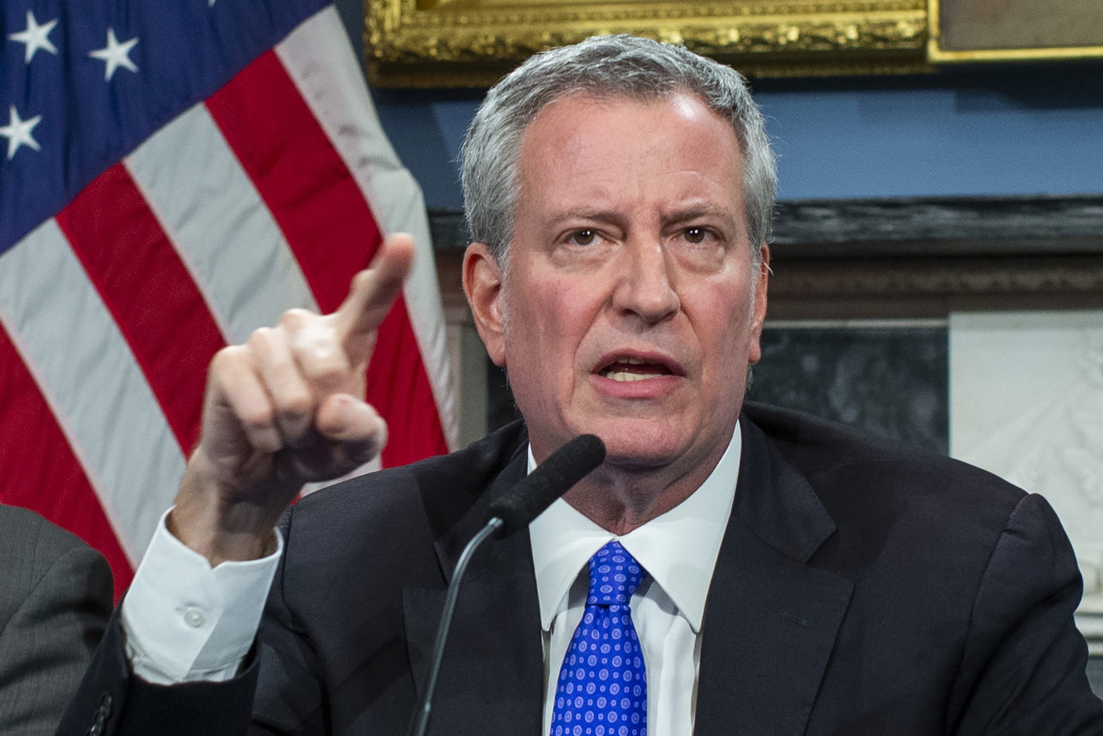 de Blasio gave Trump statements to prosecutors as a consequence of doable crime
