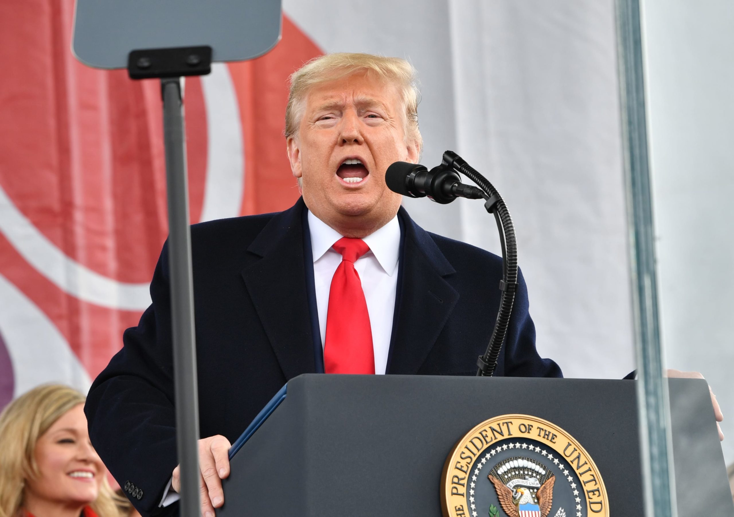 Trump delivers remarks at anti-abortion March for Life rally