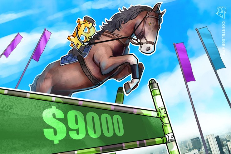 Bitcoin Worth Pushes Above $8.8K as Bulls Try and Reclaim $9,000