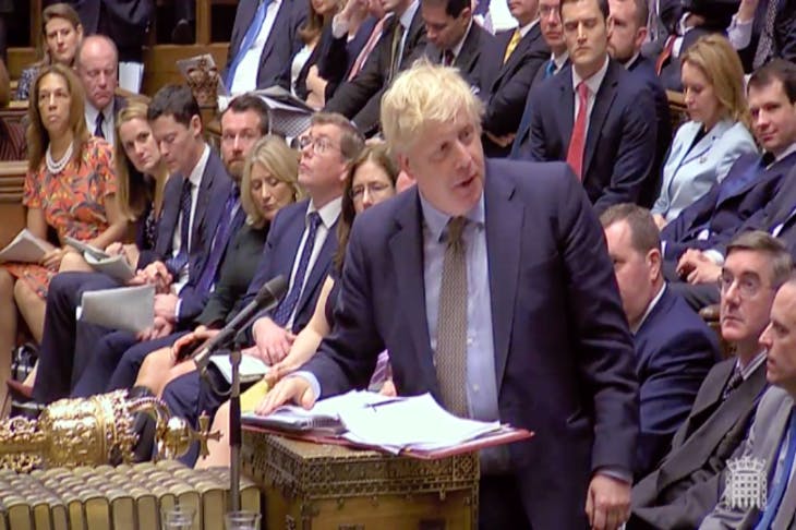 Boris Johnson’s conciliatory strategy takes the sting out of PMQs