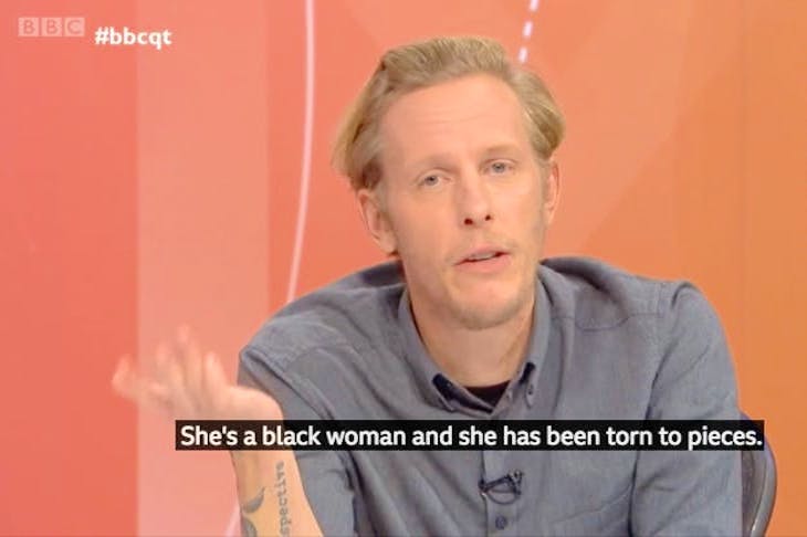 Watch: Laurence Fox’s Query Time conflict over Meghan