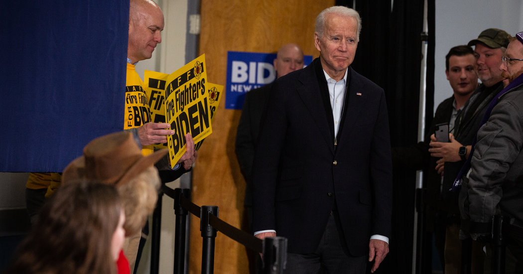 Wobbly After Iowa, Biden Confronts a Perilous Second