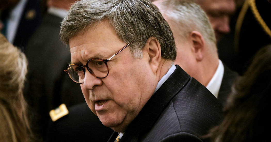William Barr Says He Will Not ‘Be Bullied’ in Response to Trump’s Assaults