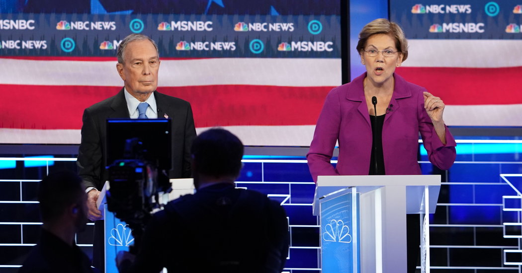 Elizabeth Warren Opens Debate by Blasting Bloomberg Over Sexist Feedback
