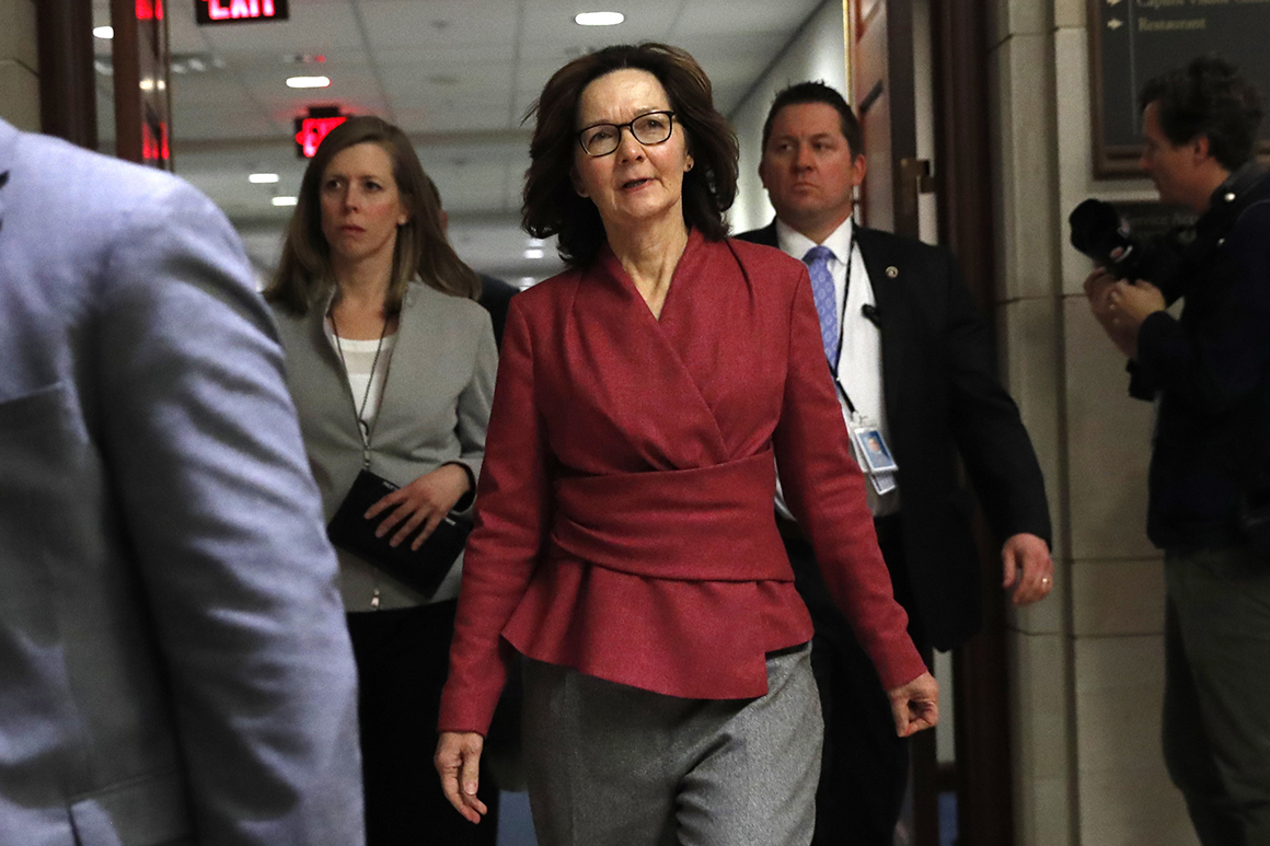 ‘I by no means did that’: Haspel’s clapping for Trump rankles intel veterans