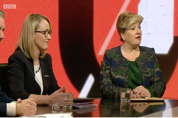 Rebecca Lengthy-Bailey got here off badly in her Newsnight conflict with Emily Thornberry