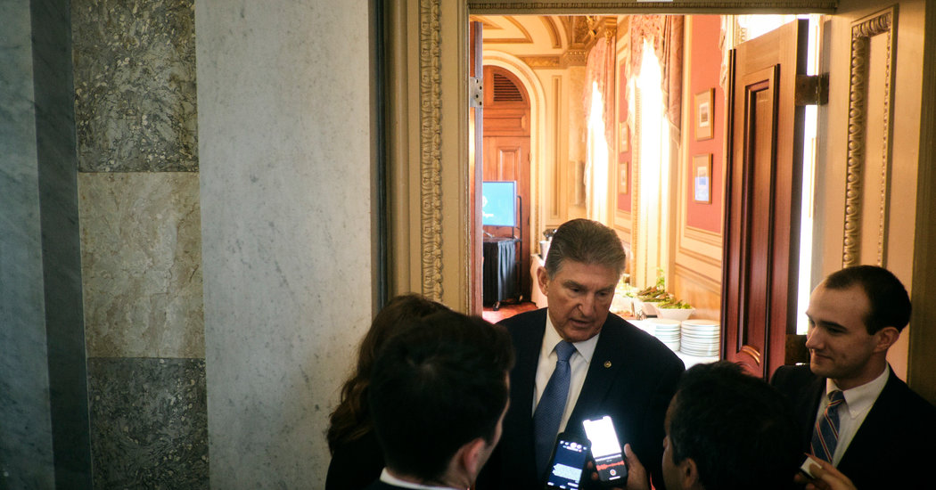 Trump Lashes Out at Manchin, and He Pushes Again