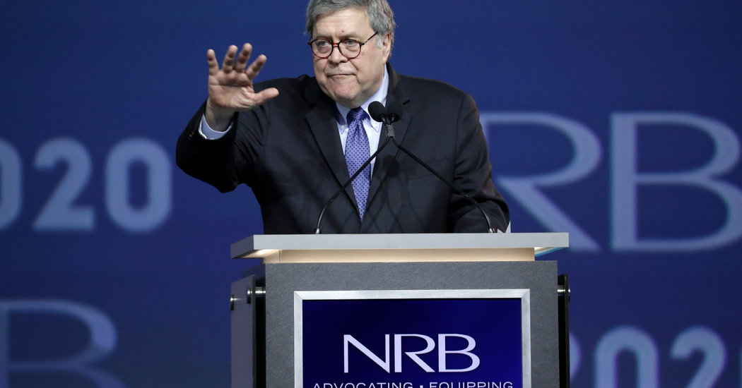 Barr Criticizes Mainstream Media as ‘Monolithic in Viewpoint’