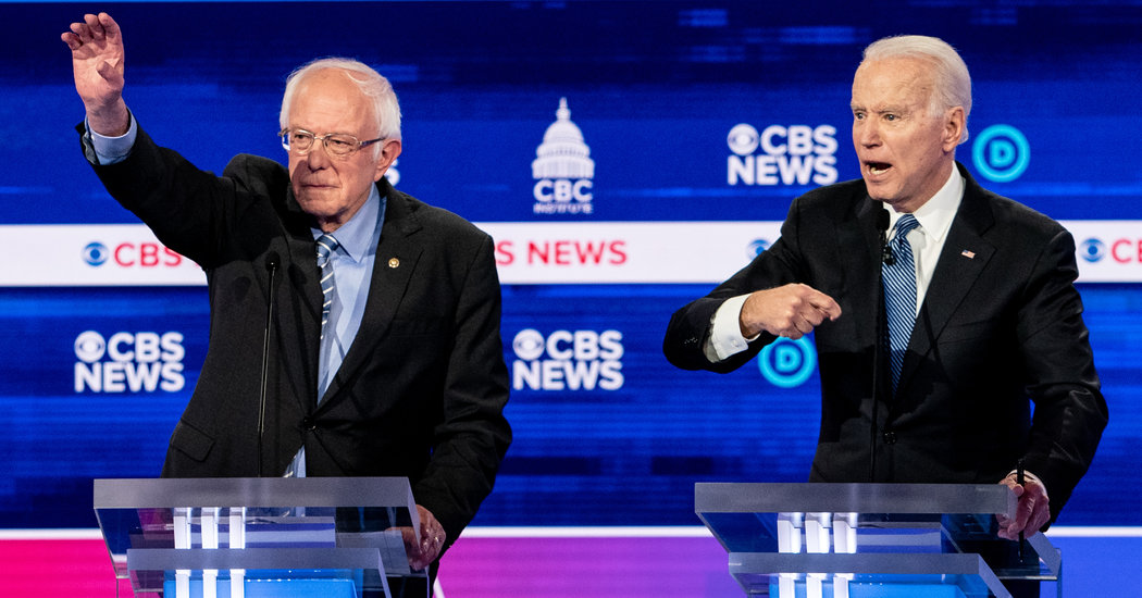 D.N.C. All however Confirms Subsequent Debate Will Embody Simply Biden and Sanders