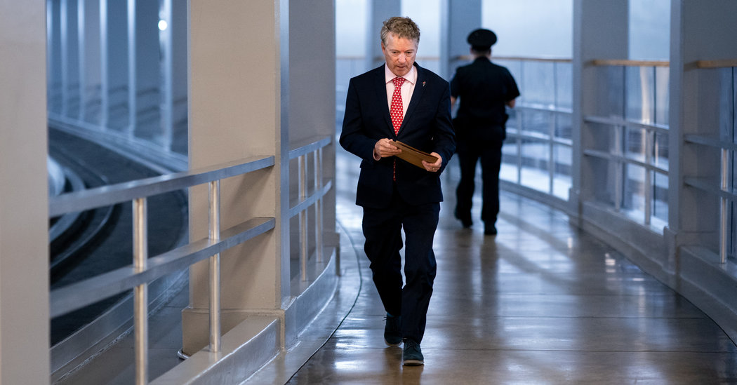 Rand Paul Checks Optimistic for Covid-19, Fueling Nervousness within the Capitol