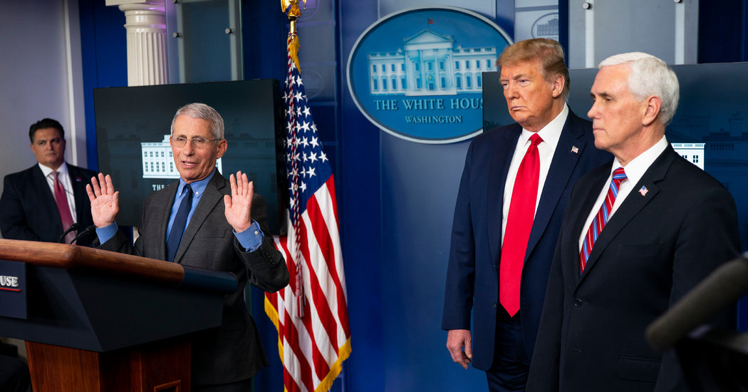 Fauci Defends Trump, Who Says He Has No Plans to Dismiss Him