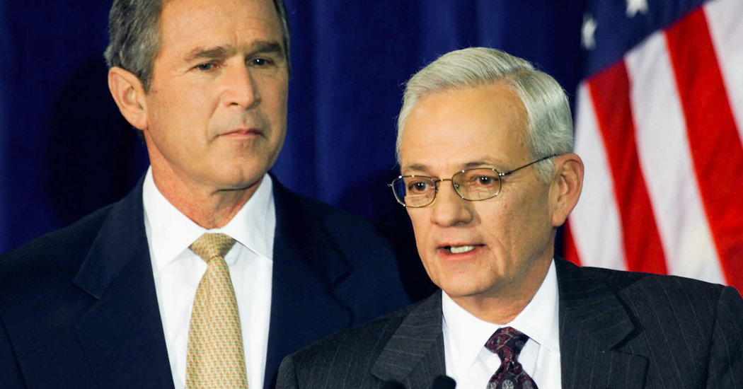 Paul O’Neill, Treasury Secretary Who Clashed With Bush, Dies at 84