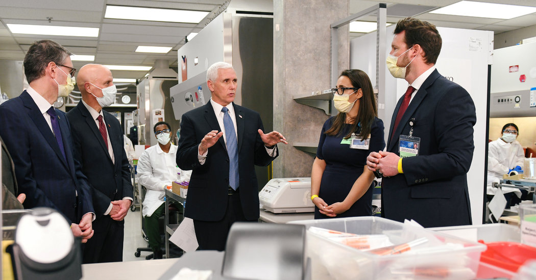Pence Excursions Mayo Clinic and Flouts Its Rule That All Guests Put on a Masks