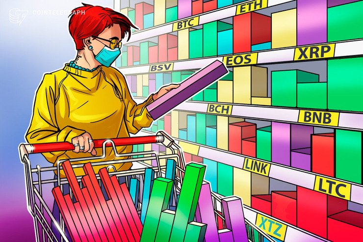 BTC, ETH, XRP, BCH, BSV, LTC, EOS, BNB, XTZ, LINK