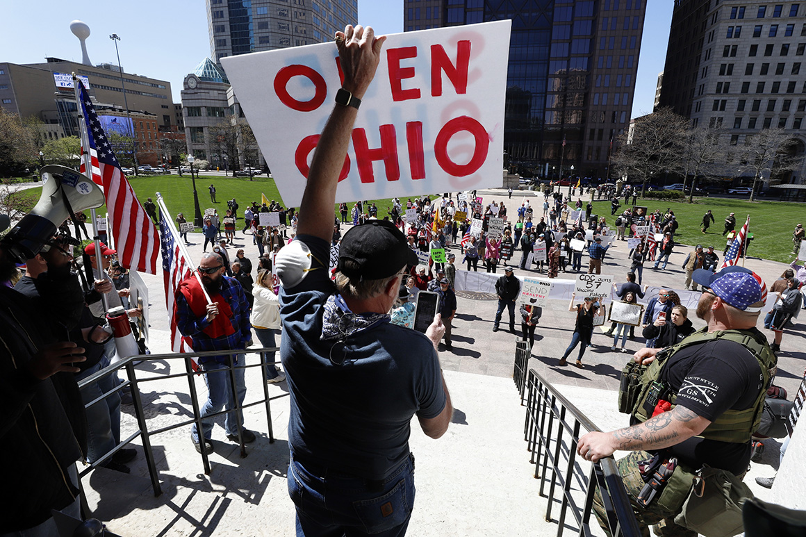 Republican firefight kicks off as protesters goal GOP govs over closures