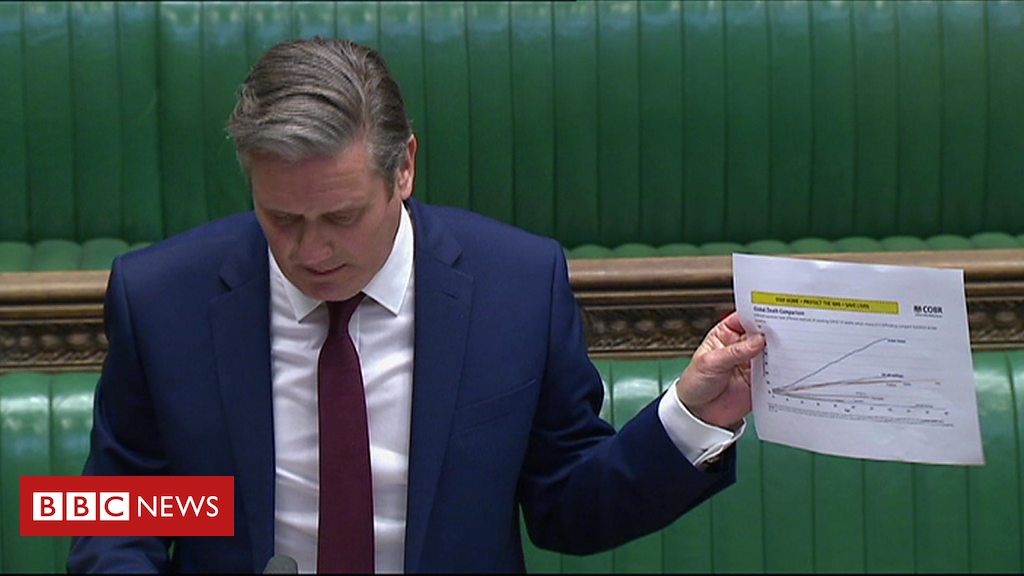 PMQs: Starmer asks why virus comparability graphs have gone