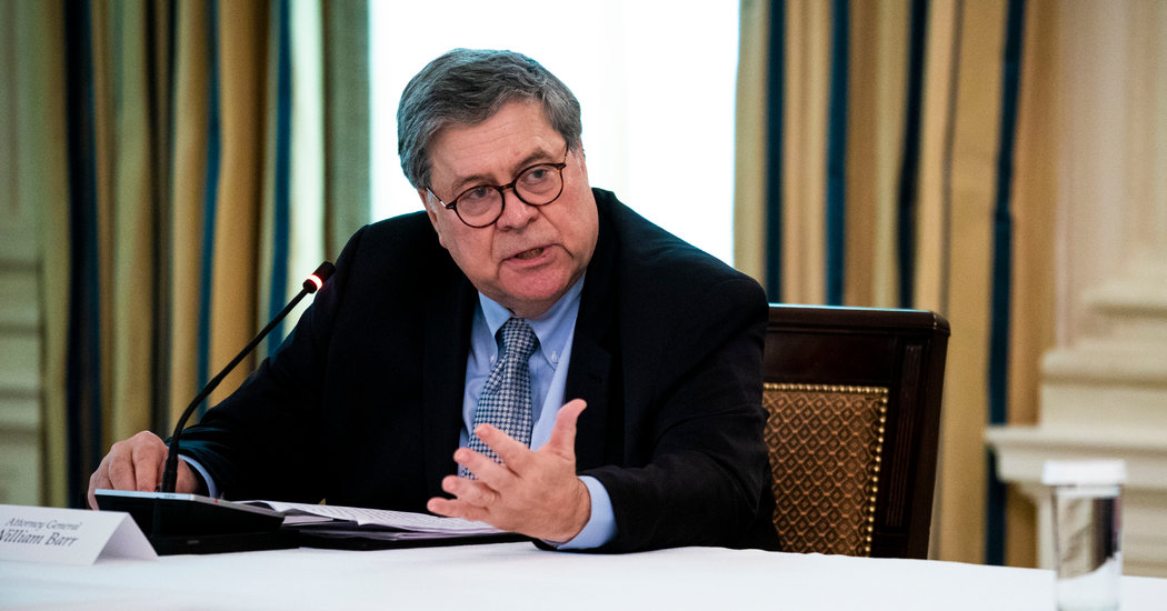 Contradicting Trump, Barr Says Bunker Go to Was for Security, Not an ‘Inspection’