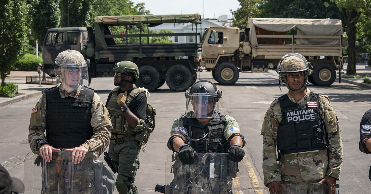 Trump is a hazard to US army throughout George Floyd protests