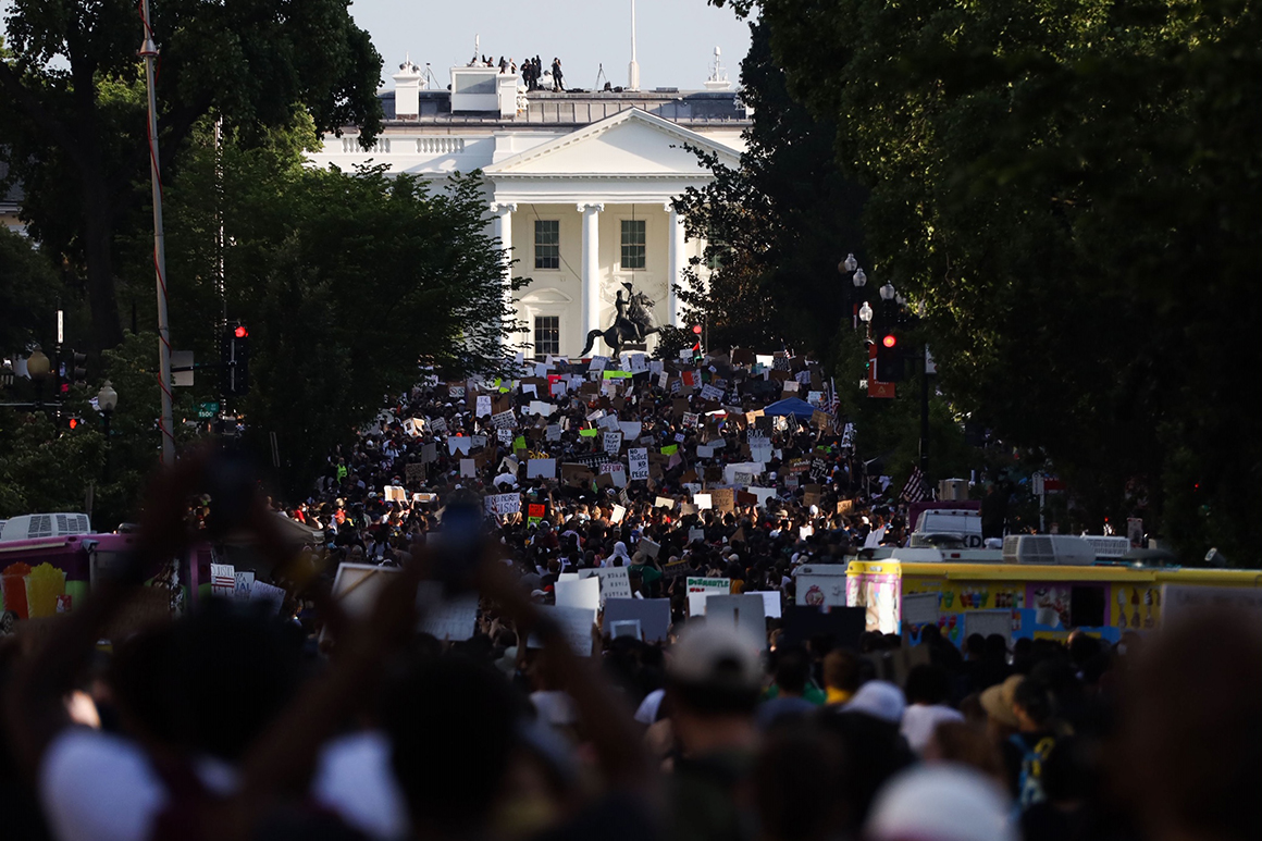 ‘Sufficient is sufficient’: 1000’s descend on D.C. for largest George Floyd protest but