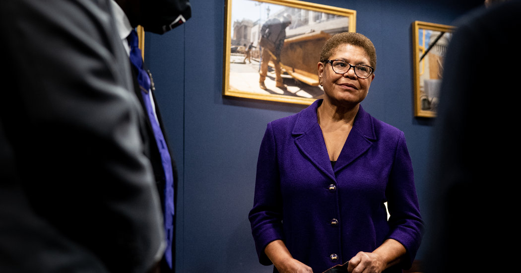 Karen Bass, Main Voice in Policing Debate, Is Below Consideration for V.P.