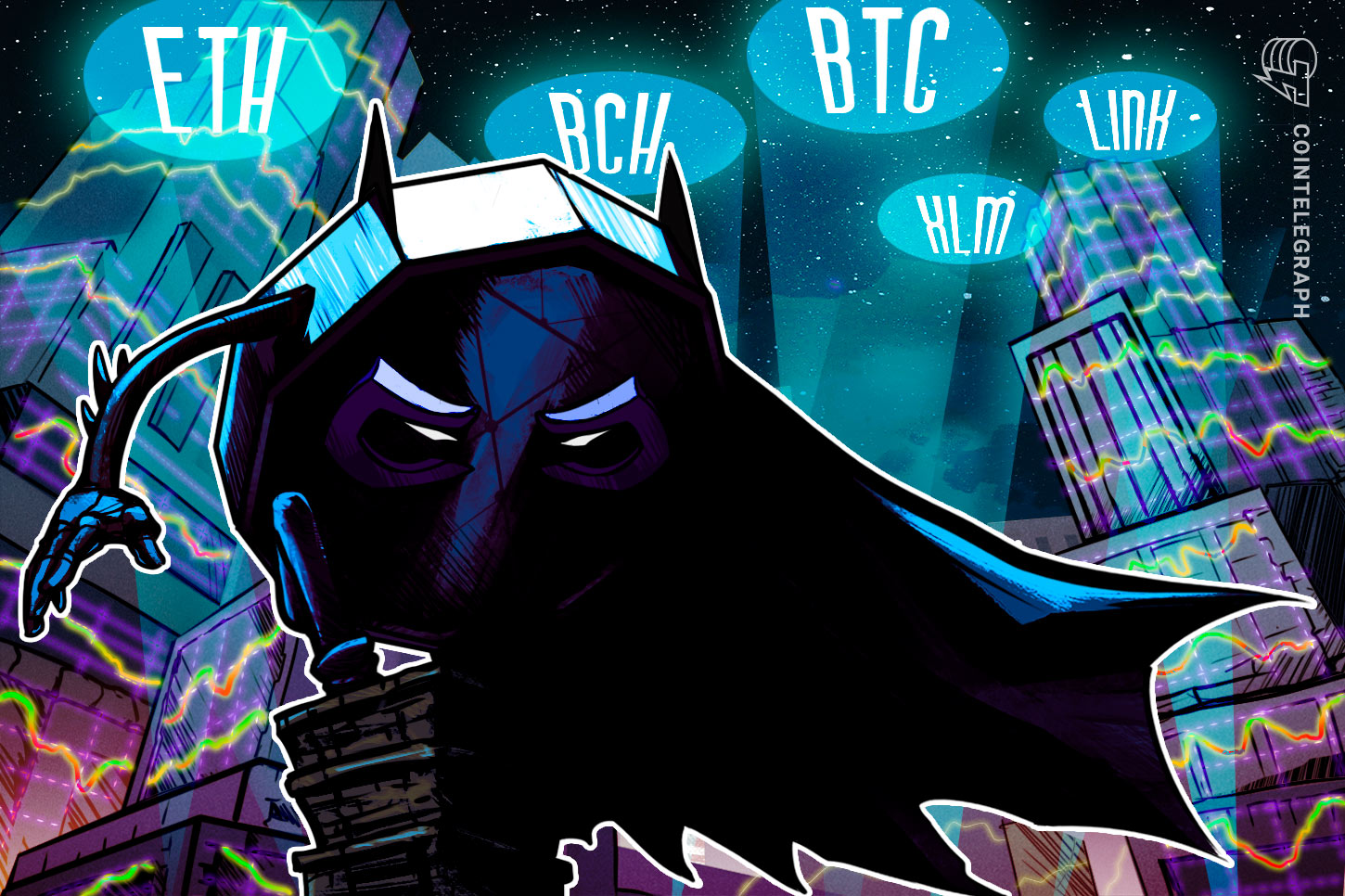 BTC, ETH, BCH, XLM, LINK