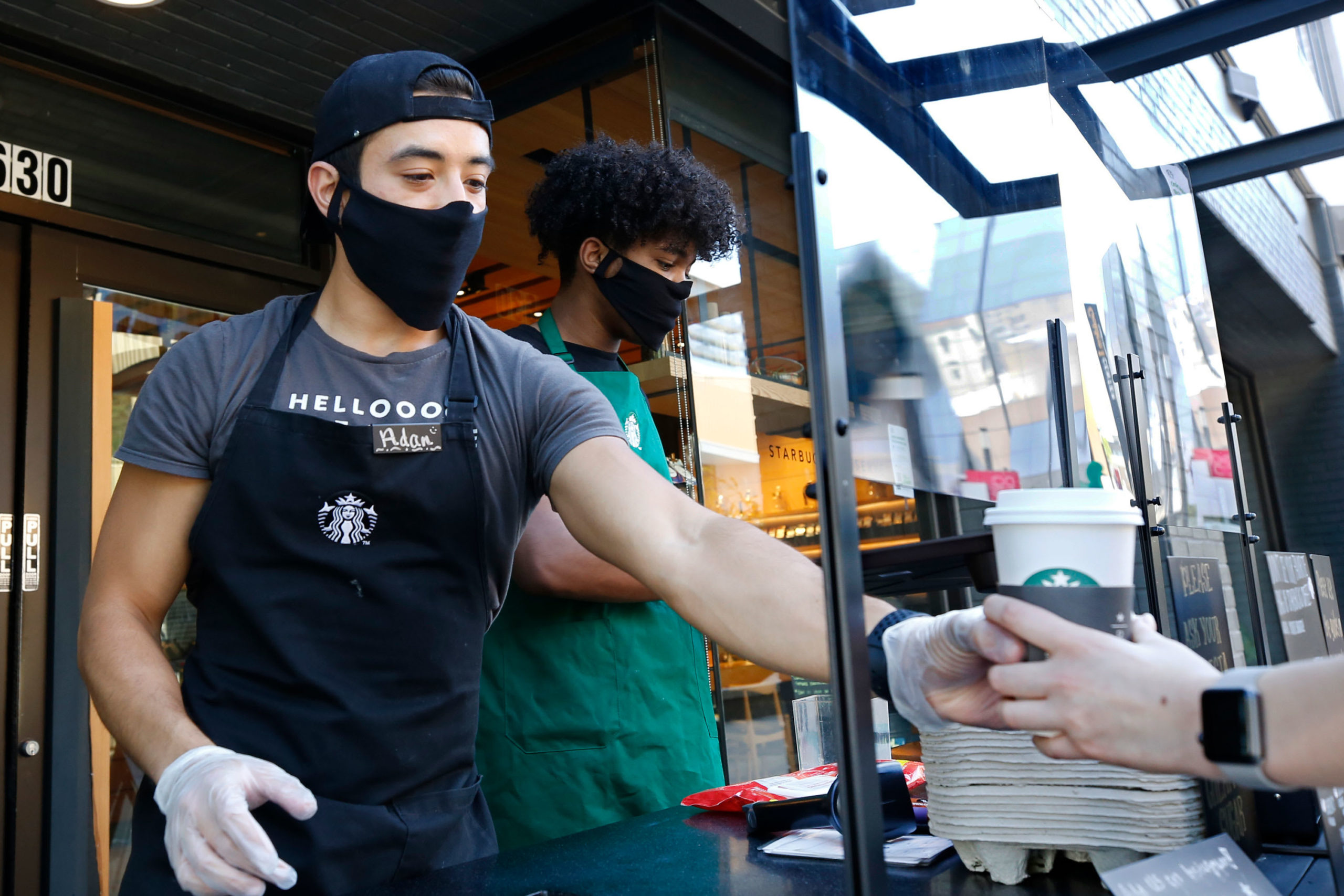Starbucks would require prospects put on facial coverings