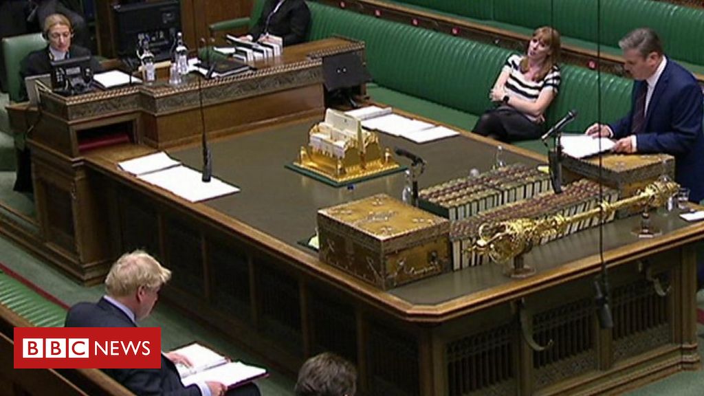 PMQs: Starmer on Johnson on monitor and hint