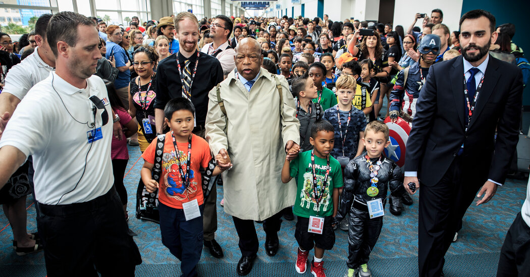 When John Lewis Cosplayed at Comedian-Con as His Youthful Self