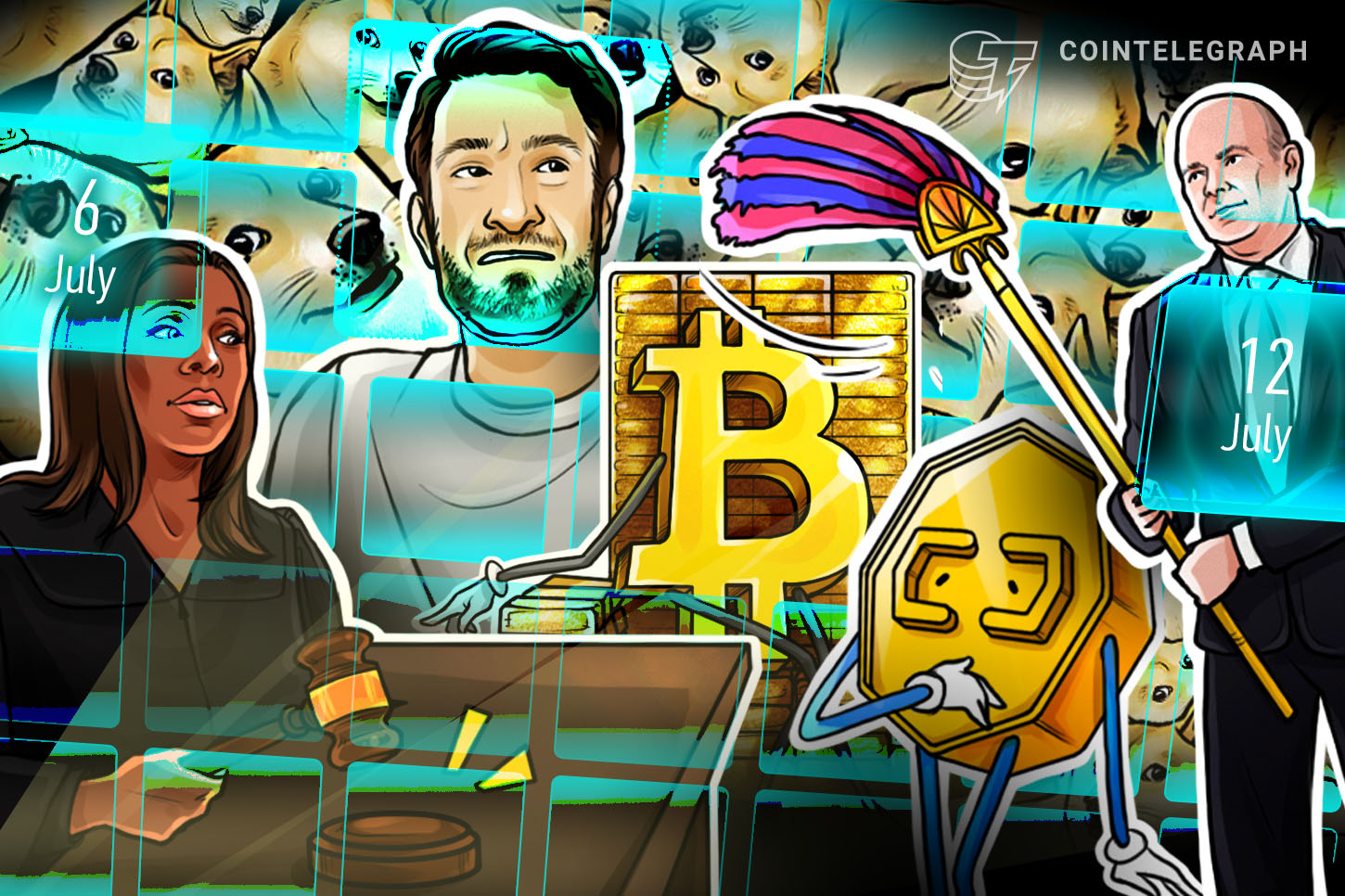 Dogecoin Surges, Coinbase Rumors, Courageous Authorized Threats: Hodler’s Digest, July 6–12