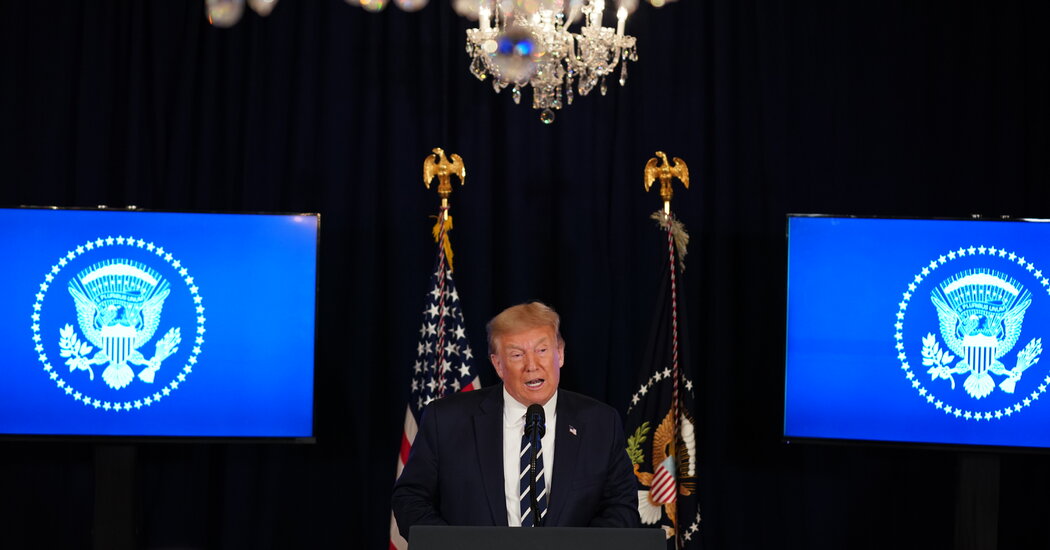 Away From Gridlock in Washington, Trump Places on a Present for His Membership