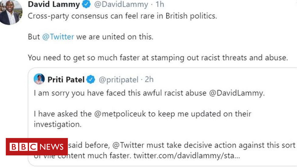 Twitter must act over racist abuse, says David Lammy