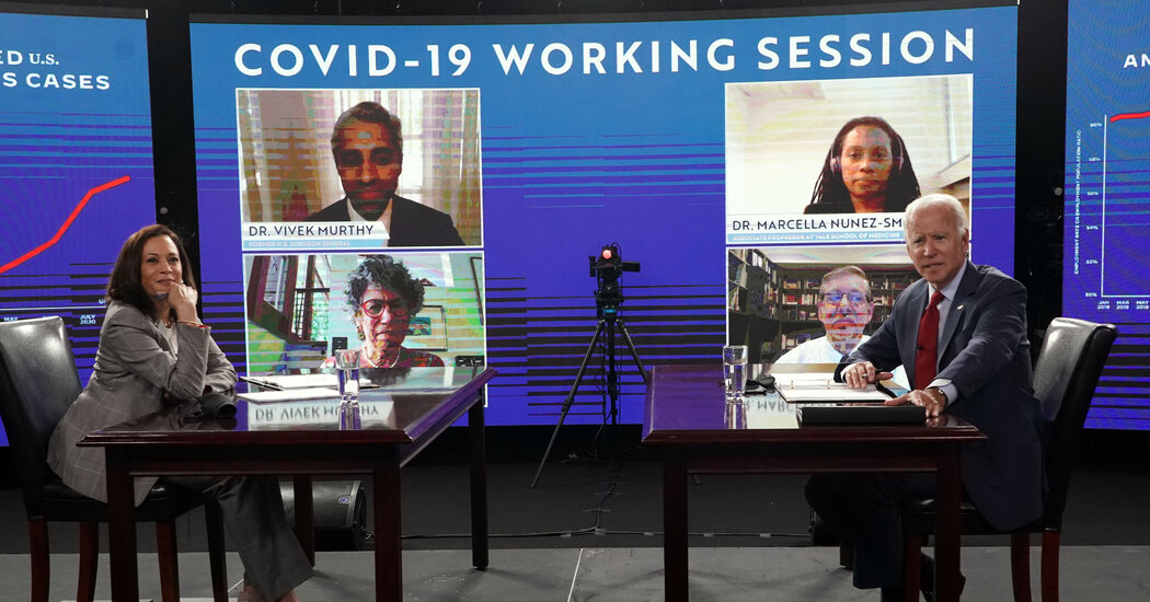 Biden, Seizing on Masks as a Marketing campaign Difficulty, Requires a Mandate