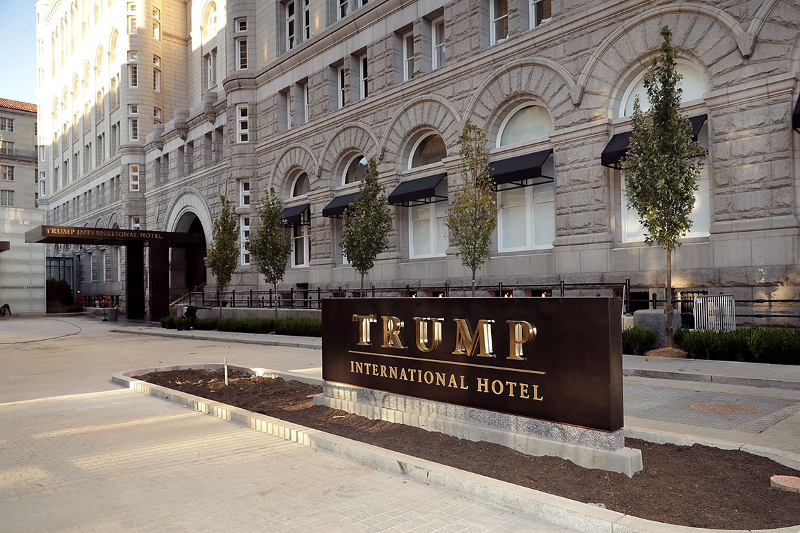 For the well-connected, Trump’s D.C. resort serves as conference backdrop and social hub