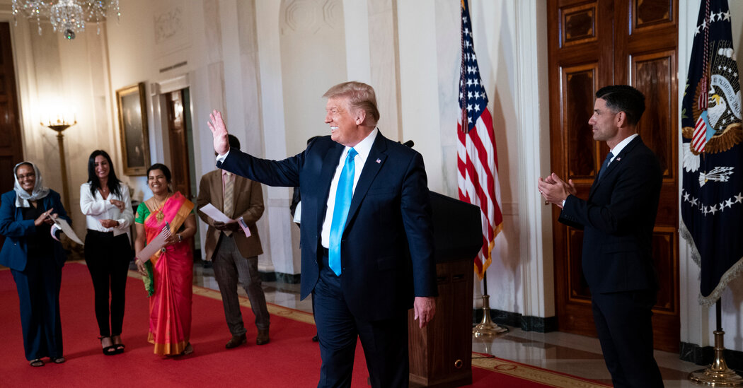 President Trump used the White Home as a sport present set, our TV critic writes.