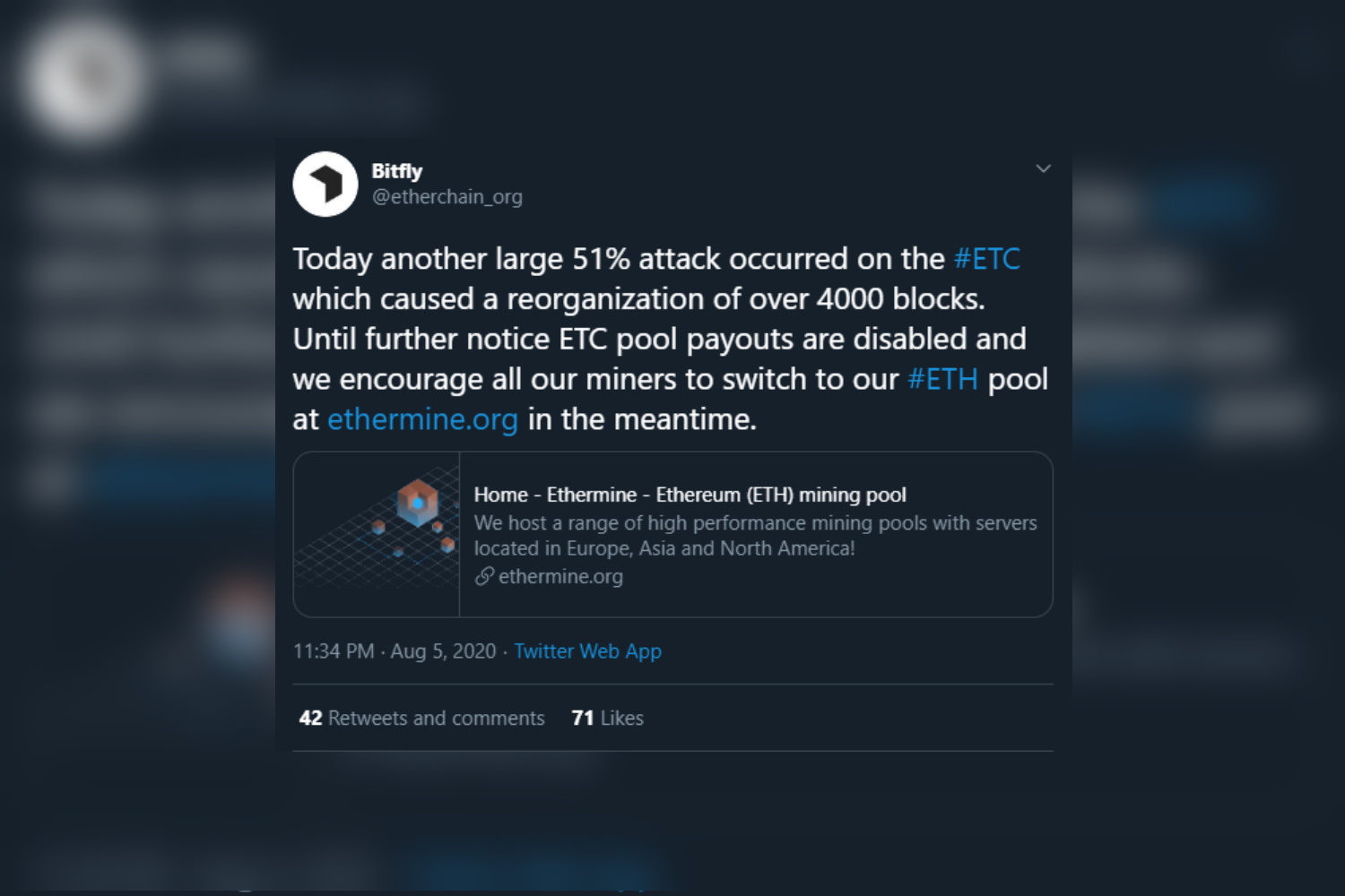 Ethereum Traditional Suffers Second 51% Assault In a Week