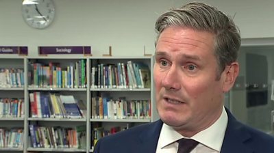 Starmer on A-levels grades for college students in England