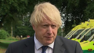 Boris Johnson defends examination grades in English colleges