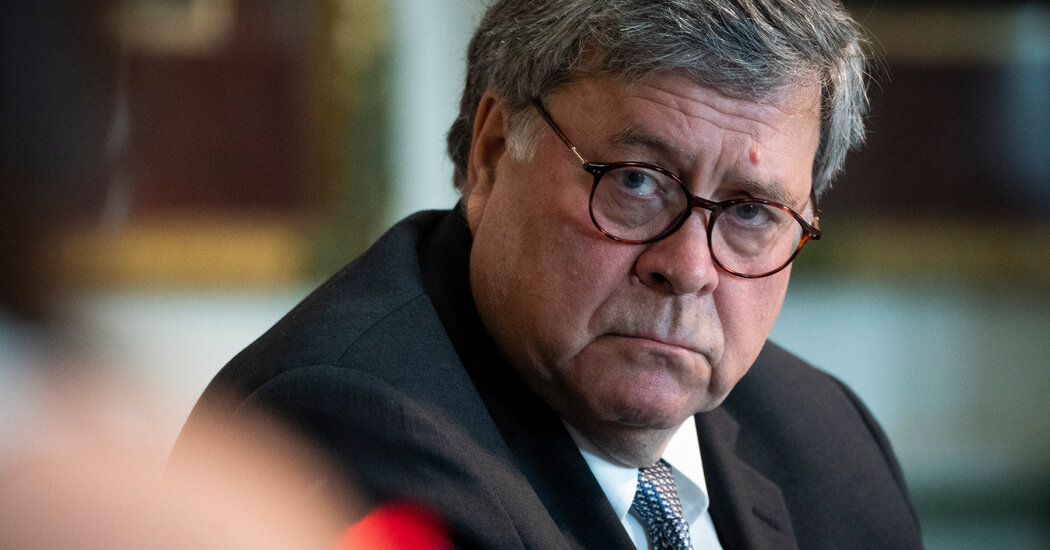 Barr Defends Proper to Intrude in Instances as He Sees Match