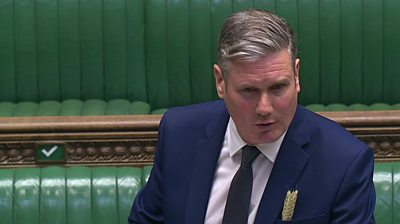 PMQs: Starmer and Johnson on virus take a look at centre places