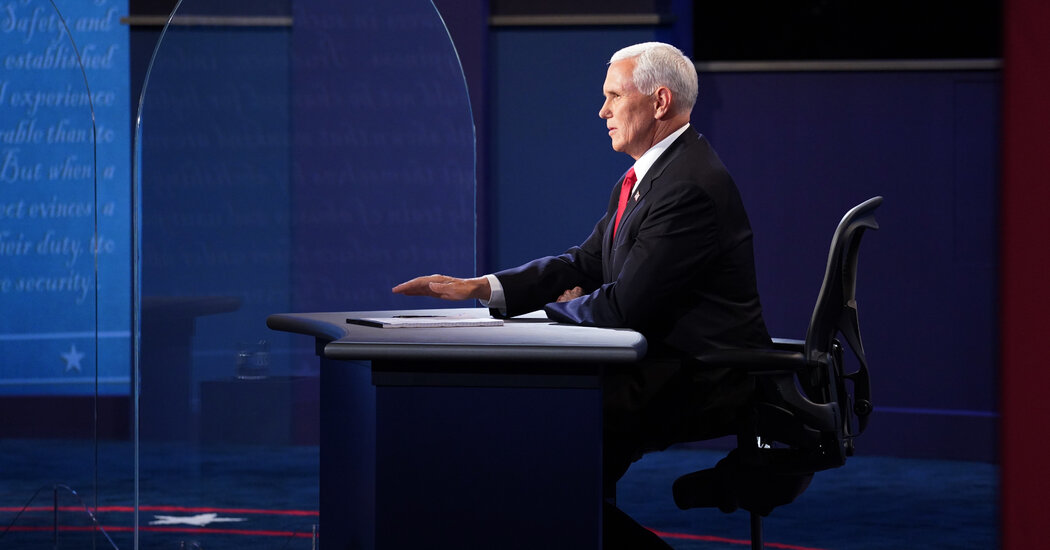 Mike Pence, Peerless Trump Defender, Confronts His Limits in Debate