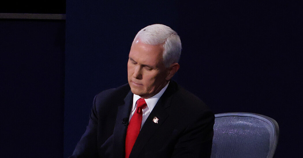 A Fly Landed On Mike Pence’s Head In the course of the VP Debate for Two Minutes