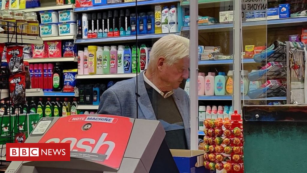 PM’s father Stanley Johnson pictured in store with out face protecting