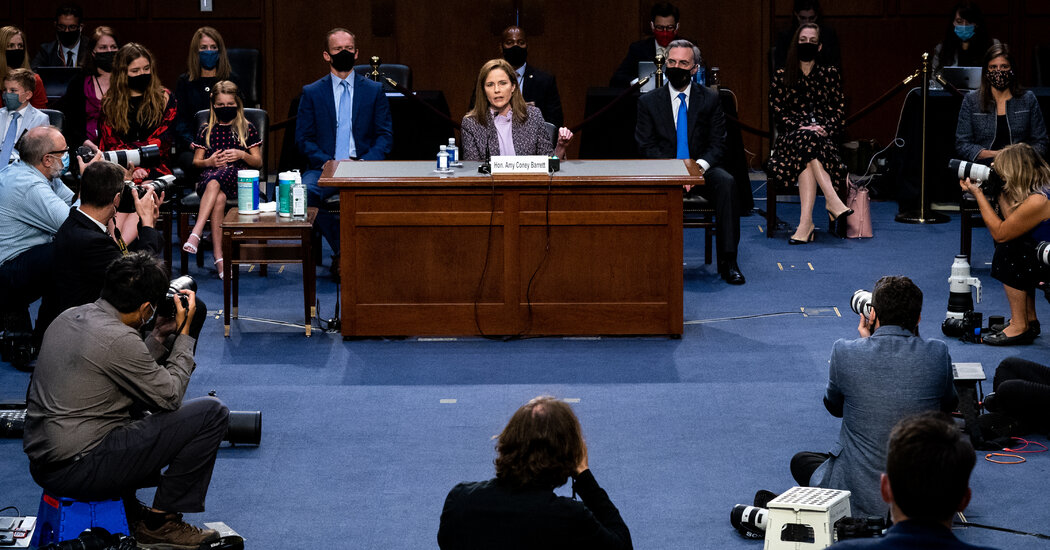 Barrett, Revealing Little, Suggests She Would possibly Protect Well being Legislation Barrett, Revealing Little, Suggests She Would possibly Protect Well being Legislation