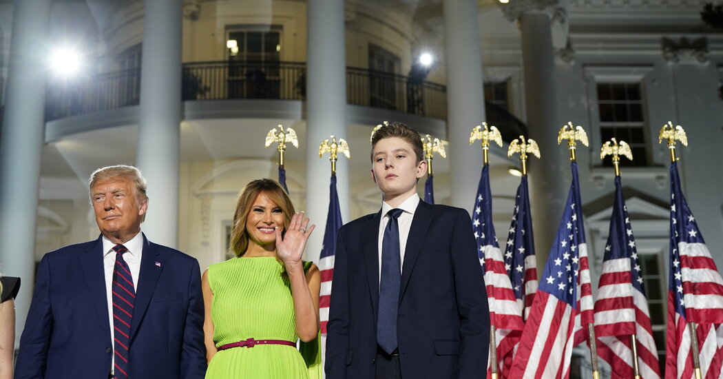 Barron Trump Examined Constructive for Coronavirus, Melania Trump Says