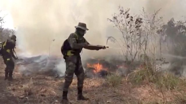 Bolivia struggles to comprise fires scorching farms, forests