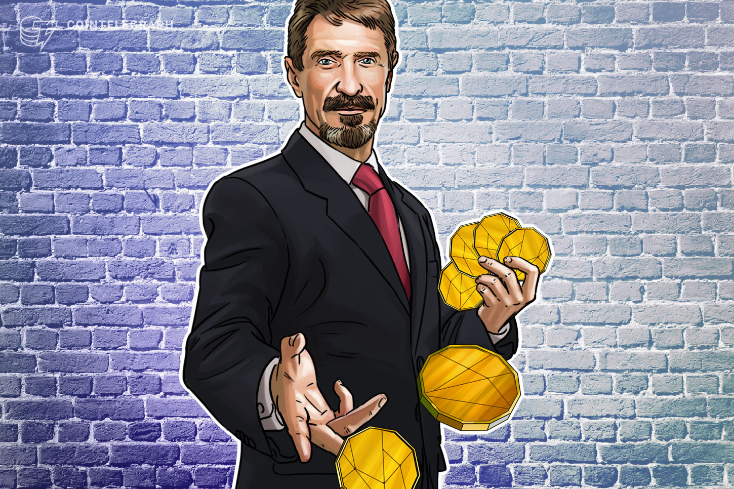 McAfee continues to advertise cryptocurrencies from his Spanish jail cell