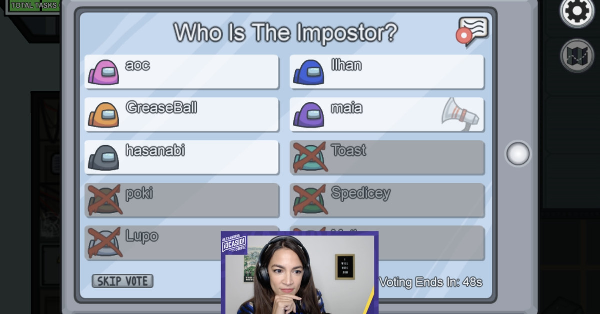AOC performed Amongst Us on Twitch to attach with 400,000 younger voters