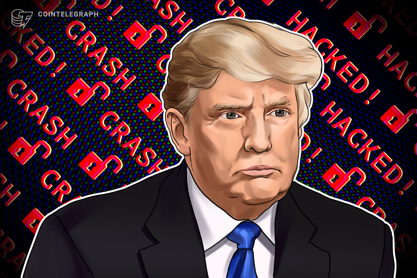 Crypto scammers deface Trump marketing campaign web site one week from elections