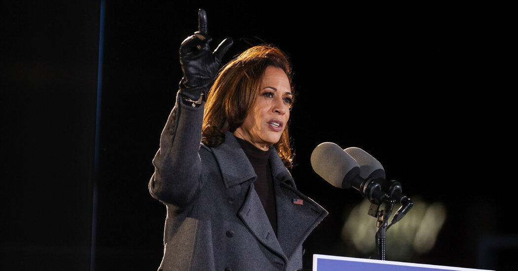 ‘Vote like our lives depend upon it as a result of they do,’ Kamala Harris says in Philadelphia.